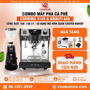 COMBO MÁY PHA CORIMA 3149 VÀ MÁY XAY CÀ PHÊ AMALFI A80